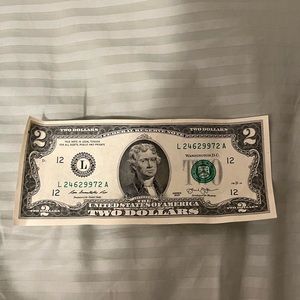 RARE 2 dollar bill 2013 eddition